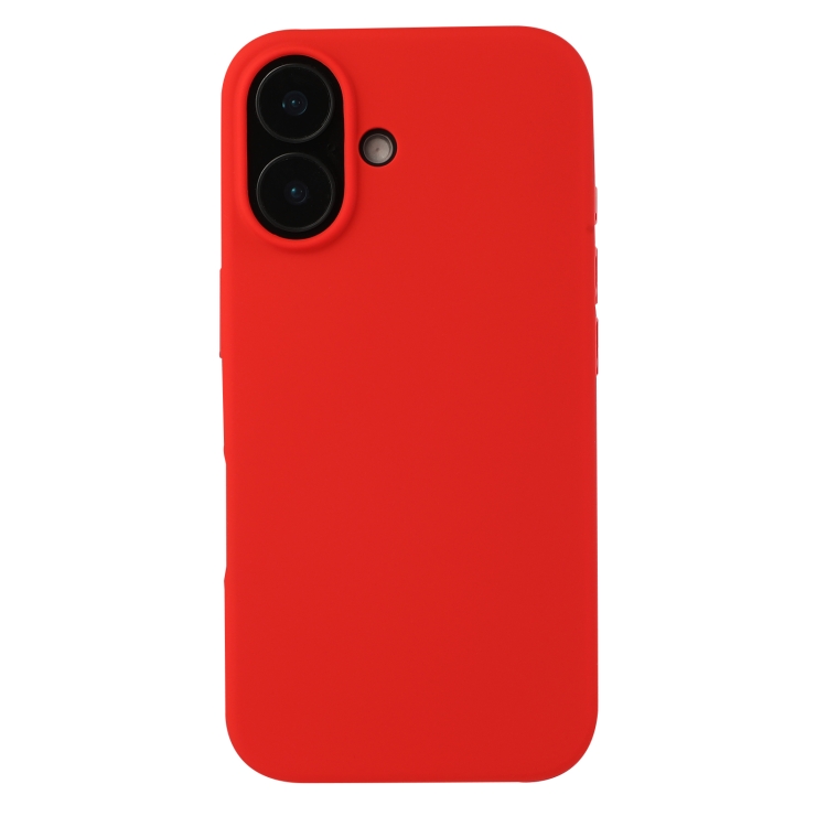 

For iPhone 16 Liquid Silicone Phone Case(Red)
