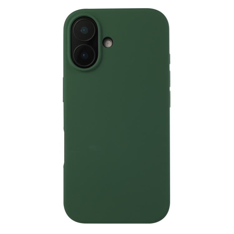 

For iPhone 16 Liquid Silicone Phone Case(Clover Green)
