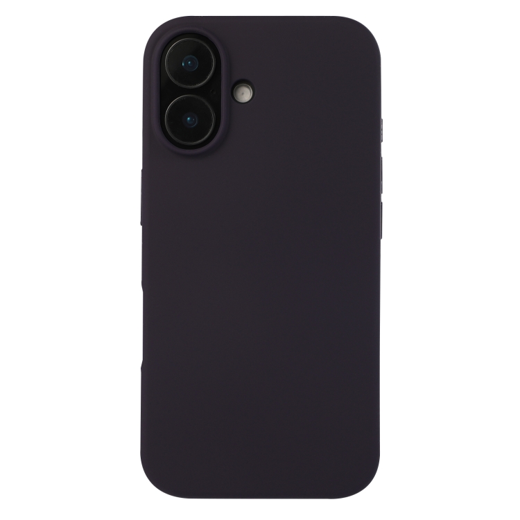 

For iPhone 16 Liquid Silicone Phone Case(Berry Purple)