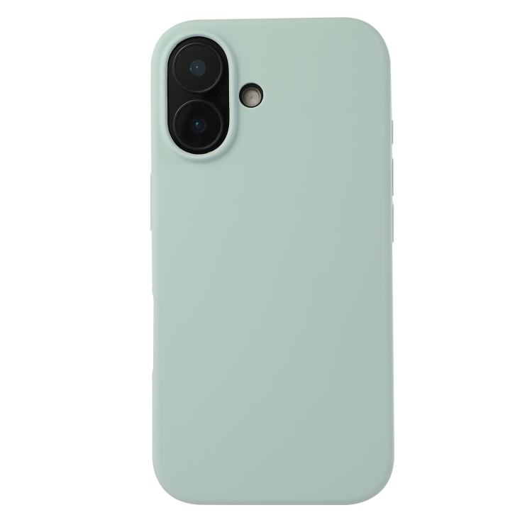 

For iPhone 16 Plus Liquid Silicone Phone Case(Emerald Green)