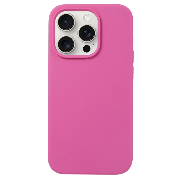 

For iPhone 16 Pro Liquid Silicone Phone Case(Pitaya)