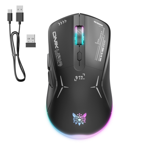 

ONIKUMA CW917 RGB 4800DPI Dual Mode Wired + 2.4GHz Wireless Mouse(Black)