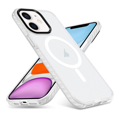 

For iPhone 11 Skin Feel Airbag Shockproof MagSafe Phone Case(Transparent)