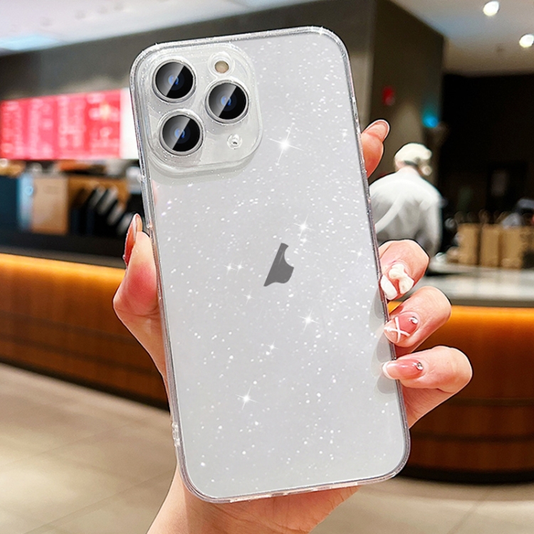 

For iPhone 11 Pro Max Glitter Powder TPU Phone Case(Transparent)