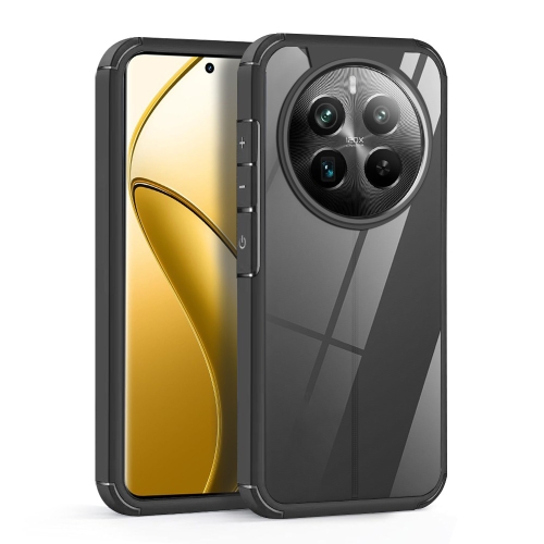 

For Realme Narzo 70 Pro 5G Acrylic+TPU Transparent Shockproof Phone Case(Black)