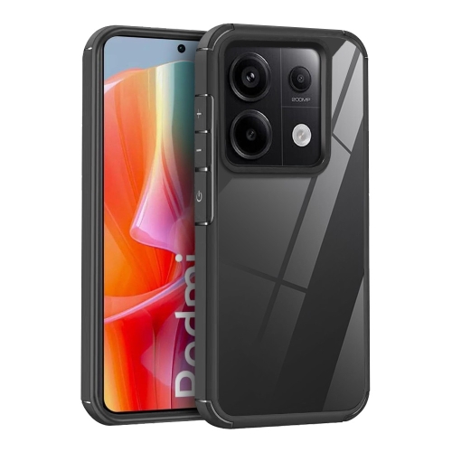 

For Redmi Note 13 Pro 5G Global Acrylic+TPU Transparent Shockproof Phone Case(Black)