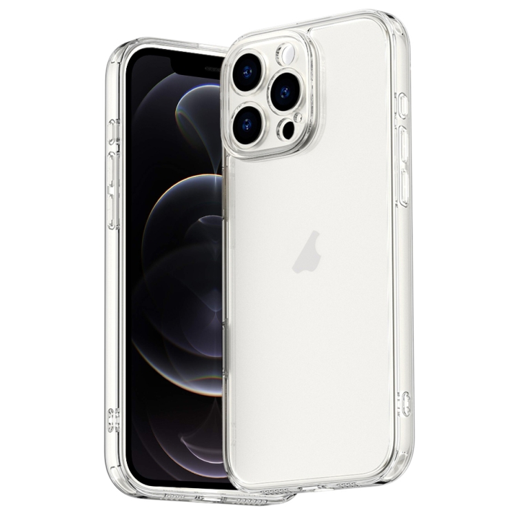 

For iPhone 12 Pro Four Corner Airbag Transparent Glass Phone Case