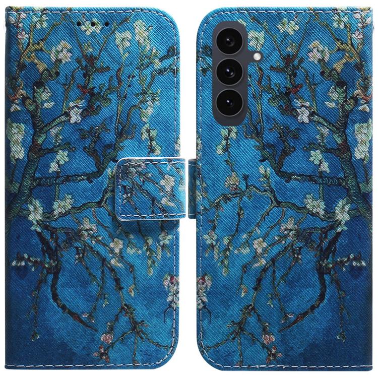 

For Samsung Galaxy S25 FE 5G Coloured Drawing Flip Leather Phone Case(Apricot)