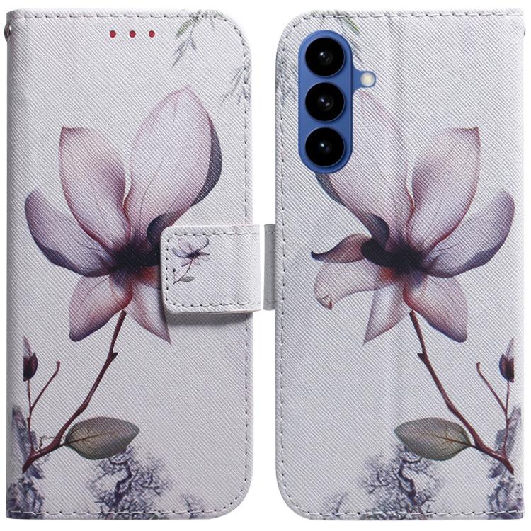 

For Samsung Galaxy S26 5G Coloured Drawing Flip Leather Phone Case(Magnolia)