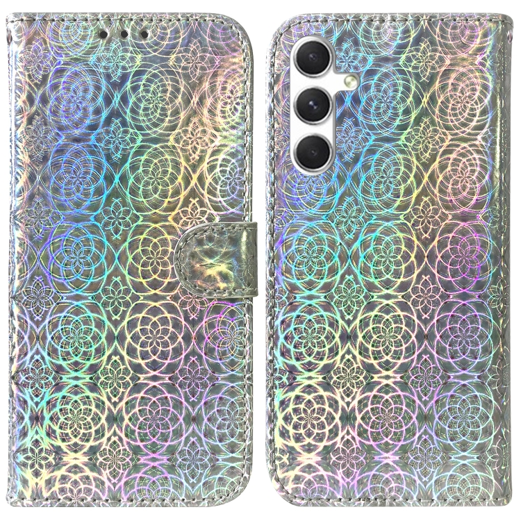 

For Samsung Galaxy S25+ 5G Colorful Magnetic Buckle Leather Phone Case(Silver)