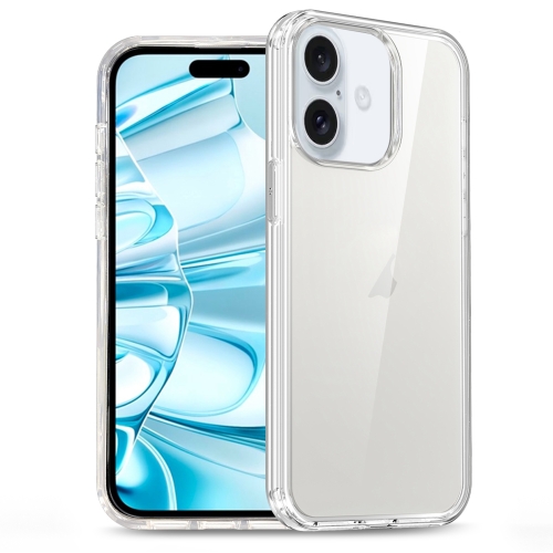 

For iPhone 16 Plus Glitter Powder TPU Hybrid PC Phone Case(Transparent)