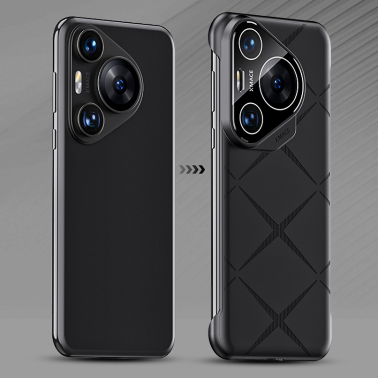 

For Huawei Pura 70 Ultra Borderless Upshrink Camera Protection Phone Case(Black)
