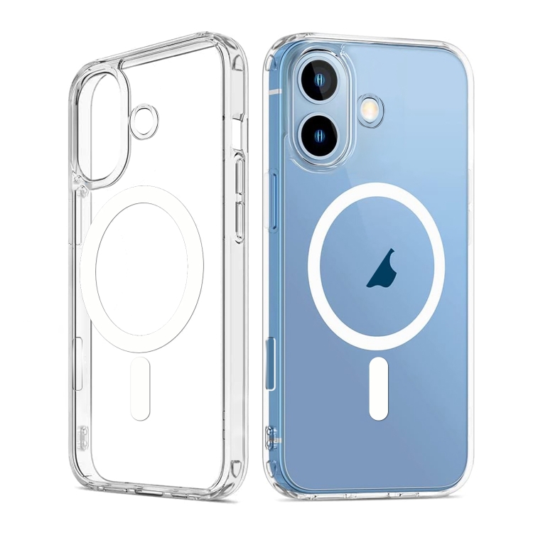 

For iPhone 16 ViLi MAG-C Series MagSafe Magnetic PC + TPU Phone Case(Transparent)