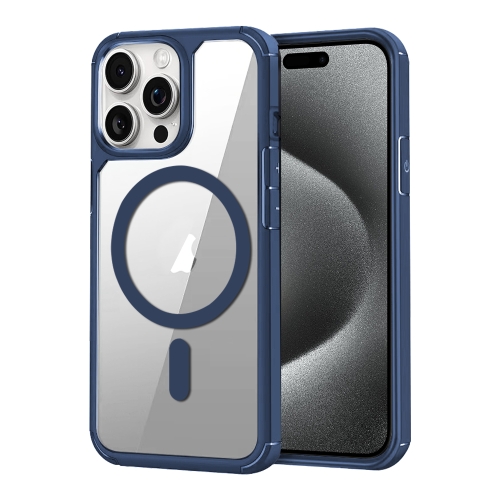 

For iPhone 15 Pro Max MagSafe Acrylic Hybrid TPU Phone Case(Royal Blue)