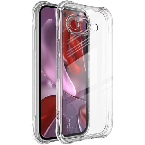 

For Google Pixel 9a imak Shockproof Airbag TPU Phone Case(Transparent)