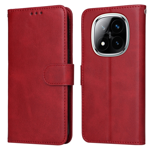 

For Redmi Note 14 Pro 5G / Note 14 Pro+ 5G Classic Calf Texture Flip Leather Phone Case(Red)