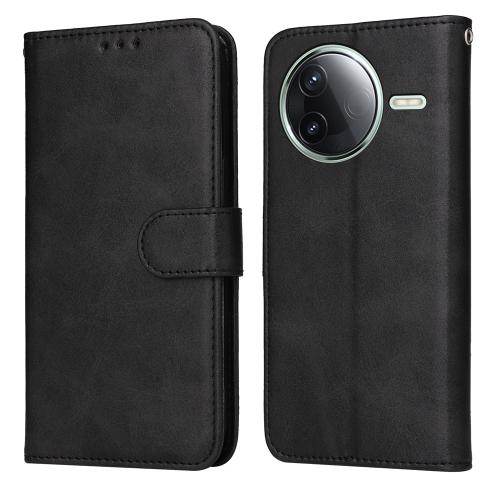 

For Redmi K80 Classic Calf Texture Flip Leather Phone Case(Black)