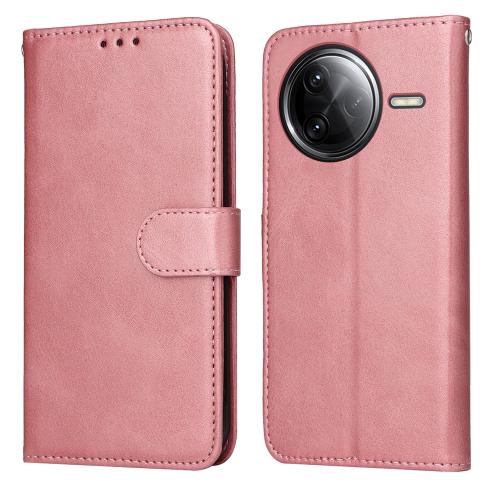 

For Redmi K80 Pro Classic Calf Texture Flip Leather Phone Case(Rose Gold)