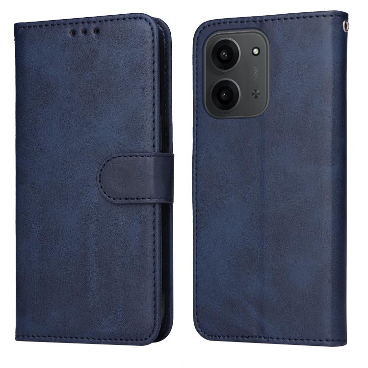 

For Redmi 15C 5G / 4G EU 173mm / Poco C85 5G Classic Calf Texture Flip Leather Phone Case(Blue)