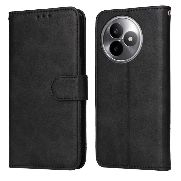 

For Redmi K80 Ultra Classic Calf Texture Flip Leather Phone Case(Black)