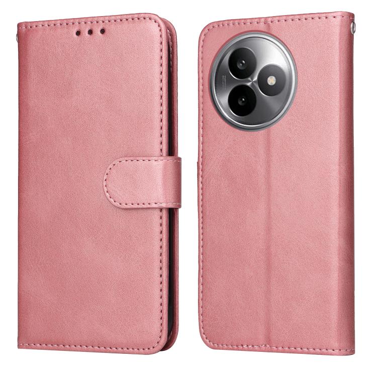 

For Redmi K80 Ultra Classic Calf Texture Flip Leather Phone Case(Rose Gold)