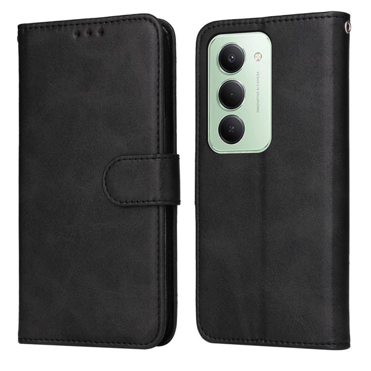 

For Redmi 15 5G Global / 15 4G SEA 169.5mm Classic Calf Texture Flip Leather Phone Case(Black)