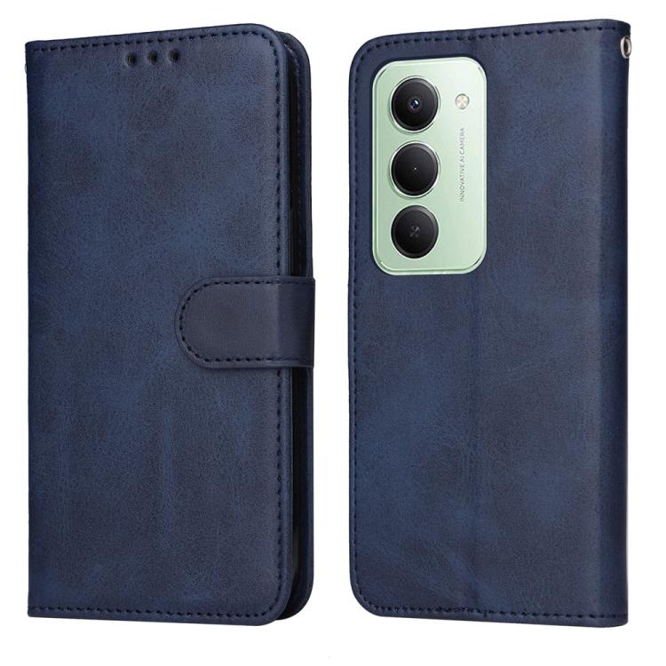 

For Redmi 15 5G Global / 15 4G SEA 169.5mm Classic Calf Texture Flip Leather Phone Case(Blue)