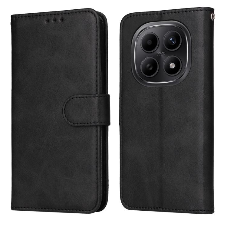 

For Redmi Note 15 5G Global 164mm Classic Calf Texture Flip Leather Phone Case(Black)