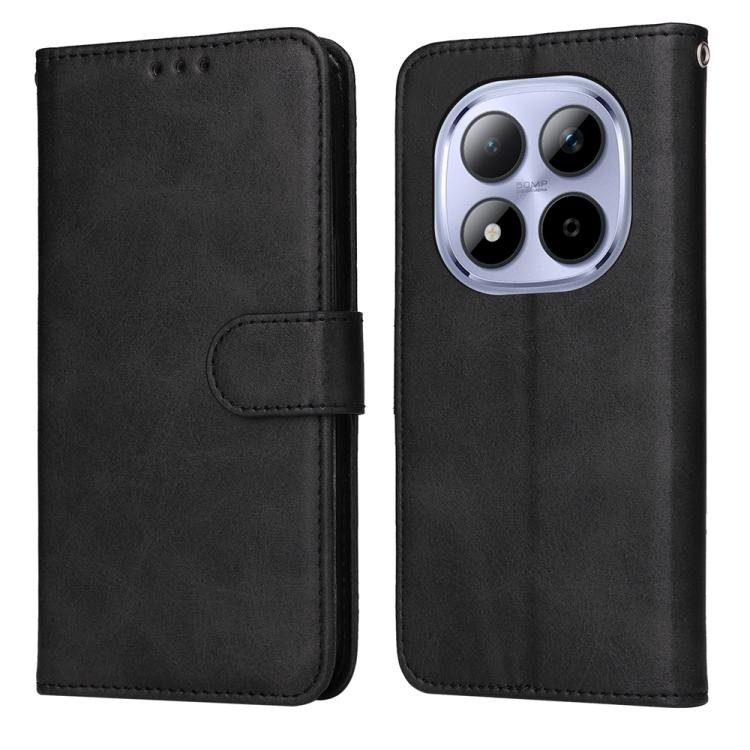

For Redmi Note 15 Pro 5G Global 163.6mm Classic Calf Texture Flip Leather Phone Case(Black)