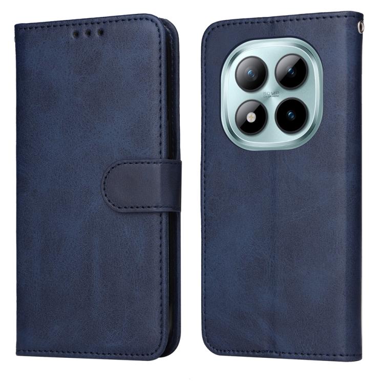 

For Redmi Note 15 Pro+ 5G Global 163.3mm Classic Calf Texture Flip Leather Phone Case(Blue)