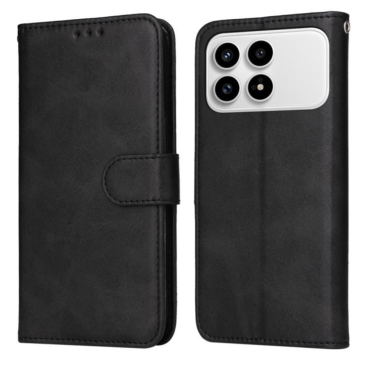 

For Redmi K90 / Xiaomi Poco F8 Pro 5G Classic Calf Texture Flip Leather Phone Case(Black)