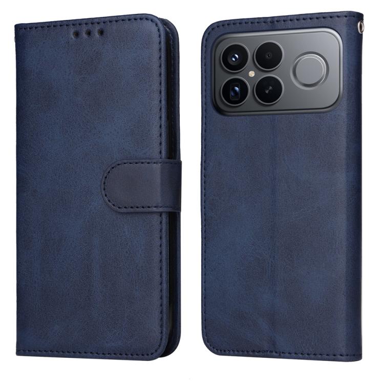 

For Redmi K90 Pro Max Classic Calf Texture Flip Leather Phone Case(Blue)