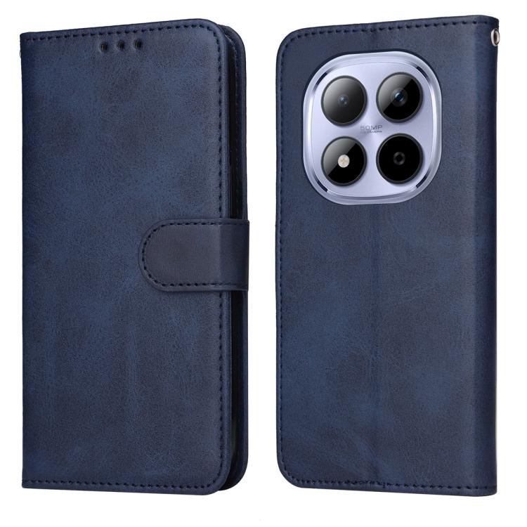 

For Redmi Note 15 Pro 4G Global 163.2mm Classic Calf Texture Flip Leather Phone Case(Blue)