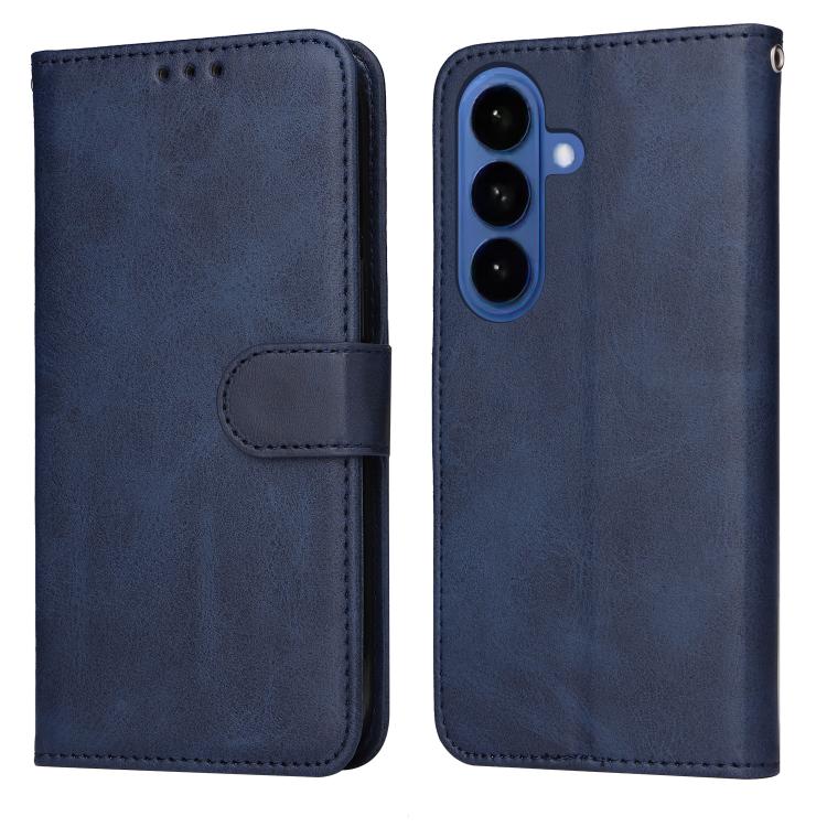 

For Samsung Galaxy S26 Pro 5G Classic Calf Texture Flip Leather Phone Case(Blue)