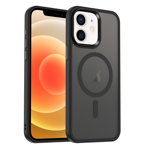 

For iPhone 12 MagSafe Magnetic Skin Feel Frosted Phone Case(Black)