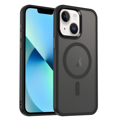 

For iPhone 13 MagSafe Magnetic Skin Feel Frosted Phone Case(Black)
