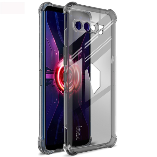 

For Asus ROG Phone 3 ZS661KS IMAK All-inclusive Shockproof Airbag TPU Case with Screen Protector(Transparent Black)