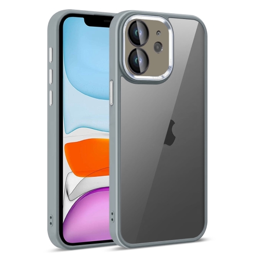 

For iPhone 11 Colorful Armor Lens Film Translucent Phone Case(Grey)