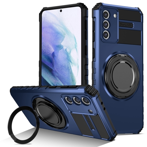 

For Samsung Galaxy S21+ 5G Rotating Magnetic Holder Phone Case(Royal Blue)