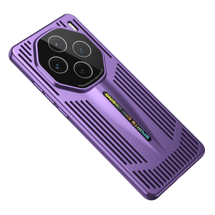 

For vivo X100S Blade Cooling PC Full Coverage Phone Case(Dark Purple)