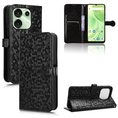 

For Umidigi G9 5G / Note 90 Honeycomb Dot Texture Leather Phone Case(Black)