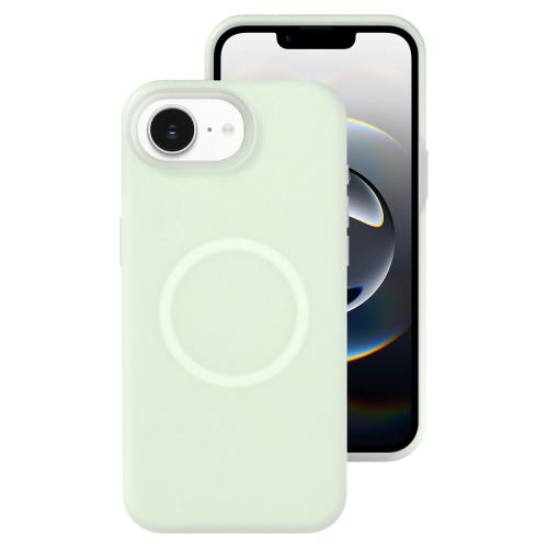 

For iPhone 16e Jelly Liquid Silicone MagSafe Magnetic Phone Case(Mint Mambo)