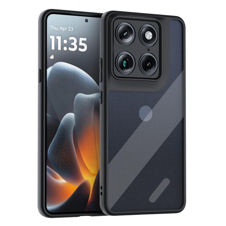 

For Motorola Edge 70 Ultra 5G Frosted TPU + Transparent PC Phone Case(Transparent)