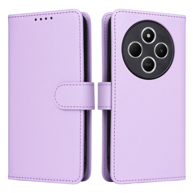 

For Redmi 14C 4G BETOPNICE BN-005 2 in 1 Detachable Imitate Genuine Leather Phone Case(Light Purple)