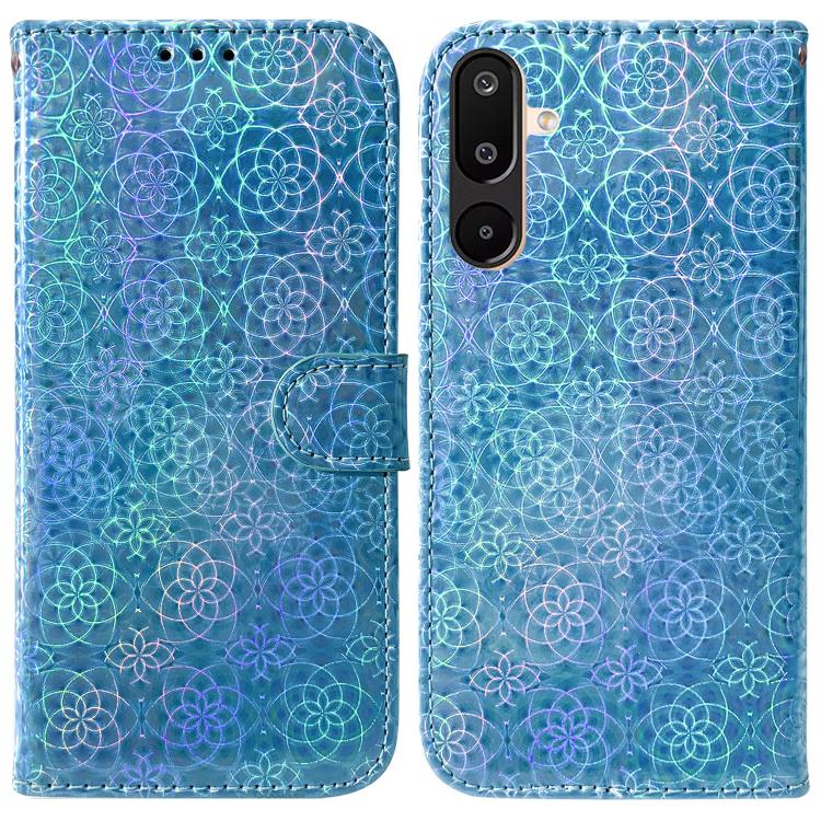 

For Samsung Galaxy M16 5G / F16 5G / M36 5G Colorful Magnetic Buckle Leather Phone Case(Blue)