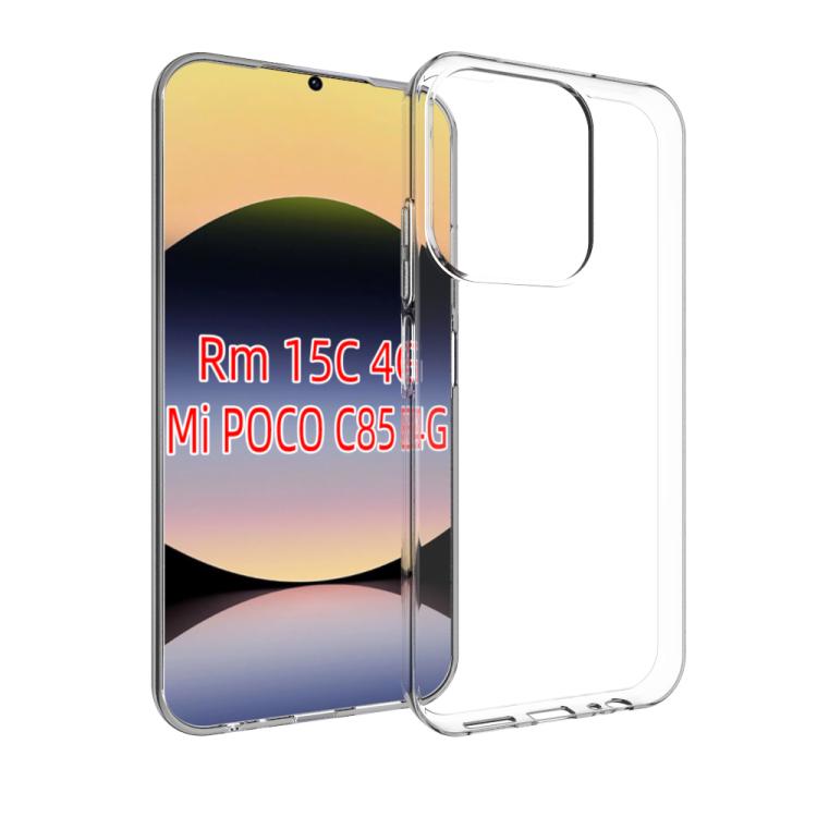 

For Redmi 15C 5G / 4G Global 171mm Waterproof Texture TPU Phone Case(Transparent)