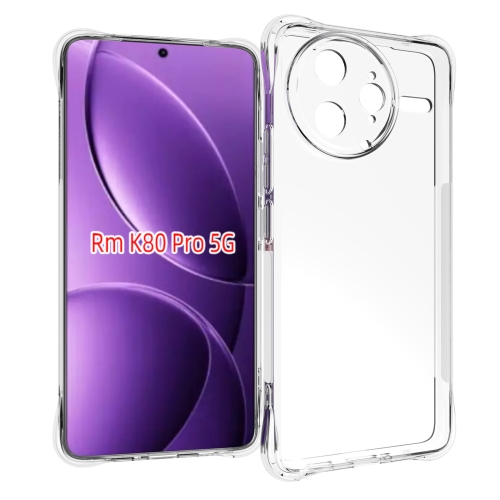 

For Redmi K80 Pro Shockproof Non-slip Thickening TPU Phone Case(Transparent)