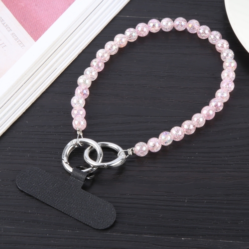 

Beads Chain Anti-lost Short Lanyard(Pink)