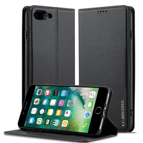 

For iPhone SE 2022 LC.IMEEKE L1 Series Frosted Fine Texture PU Phone Case(Black)