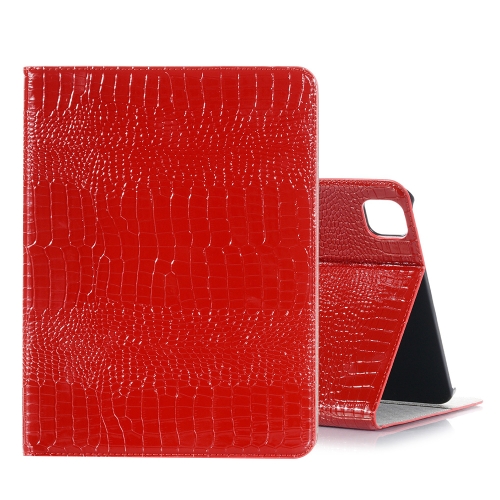 

For iPad Pro 13 2024 Crocodile Texture Leather Tablet Case(Red)